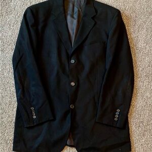Hugo Boss Black Sport Coat 100% Wool Size 42R Designer Classic Office Wedding